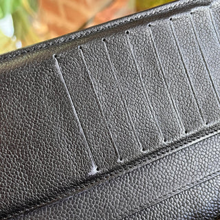 CHANEL Timeless Flap Black Caviar Wallet
