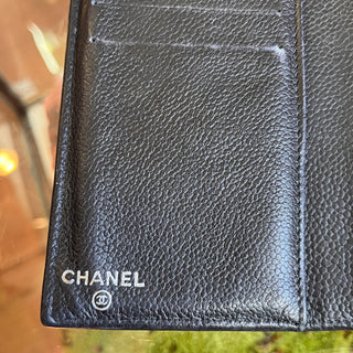CHANEL Timeless Flap Black Caviar Wallet
