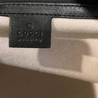 GUCCI Tennis Jumbo Black GG Embossed Leather Duffle Bag
