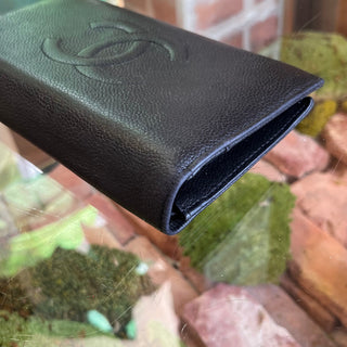 CHANEL Timeless Flap Black Caviar Wallet