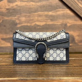 GUCCI Dionysus Medium GG Supreme Monogram Textured Dollar Calfskin Shoulder Bag