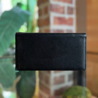 CHANEL Timeless Flap Black Caviar Wallet